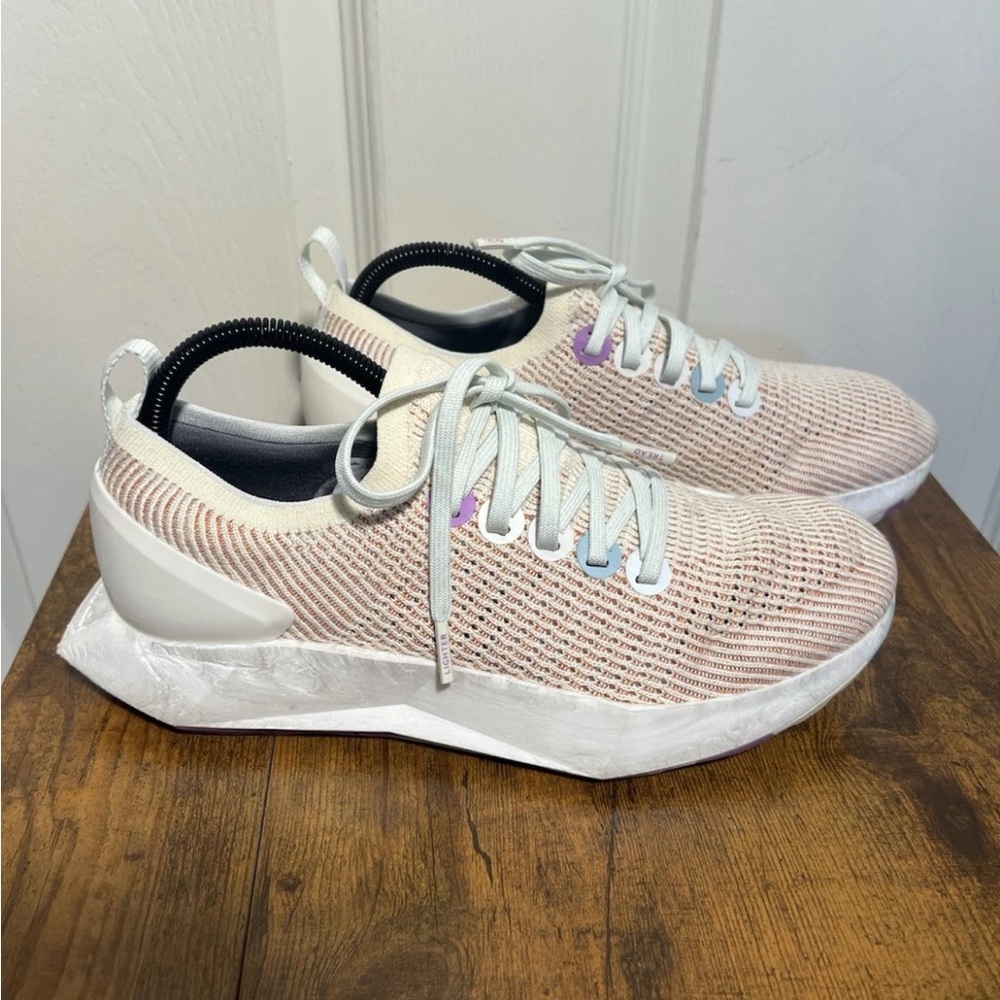 Allbirds Tree Flyer Shoes Womens 9 Pink white Blizzard Sole Road Running